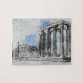 Oude tempel Zeus, Athene, Griekenland Legpuzzel (Horizontaal)