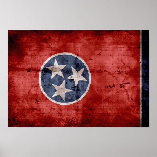 Oude Tennessee-vlag; Poster (Voorkant)