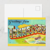 Oude Tennessee wenskaart per post Briefkaart (Voorkant / Achterkant)