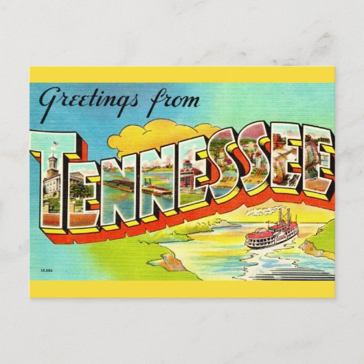 Oude Tennessee wenskaart per post Briefkaart (Voorkant)