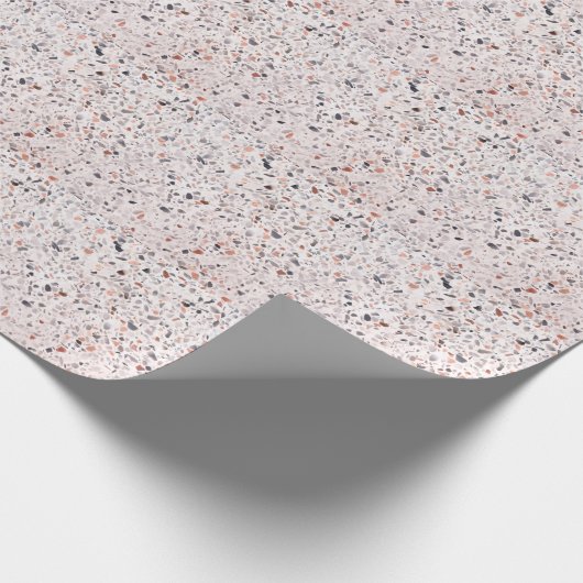 Oude terrazzo textuur, belemmeringspatroon. cadeaupapier (Hoek)