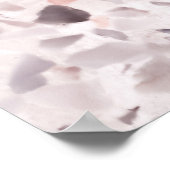 Oude terrazzo textuur, belemmeringspatroon. poster (Hoek)