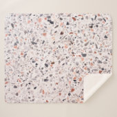 Oude terrazzo textuur, belemmeringspatroon. sherpa deken (Voorkant (horizontaal))