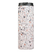 Oude terrazzo textuur, belemmeringspatroon. thermosbeker (Achterkant)