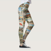 Oude Texaanse Briefkaarten Leggings (Rechts)