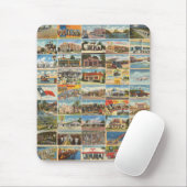 Oude Texaanse Briefkaarten Mousepad Muismat (Met muis)