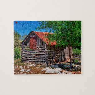 Oude Texaanse Schuur Legpuzzel