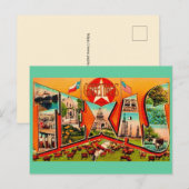 Oude Texaanse Wenskaart Briefkaart (Voorkant / Achterkant)