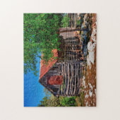 Oude Texas Barn. Legpuzzel (Verticaal)