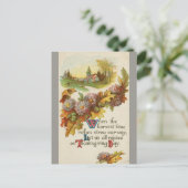 Oude Thanksgiving Day vreugde Briefkaart (Staand voorkant)