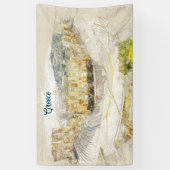 Oude theater van Athene, Griekse banner (Verticaal)