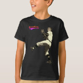 Oude Tijd  Baseball Pitcher T-shirt (Voorkant)