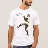 Oude Tijd  Baseball Pitcher T-shirt (Voorkant)