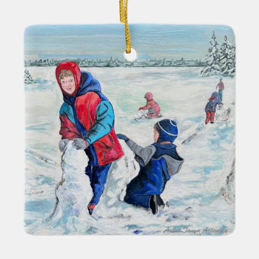 oude tijd kerst personaliseren Ornament (Voorkant)