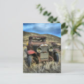 Oude tijdmachine briefkaart (Staand voorkant)