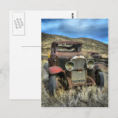 Oude tijdmachine briefkaart (Voorkant / Achterkant)