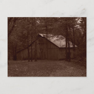 Oude tijdschuur briefkaart