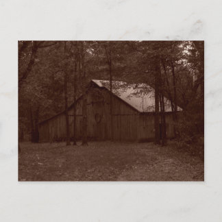 Oude tijdschuur briefkaart
