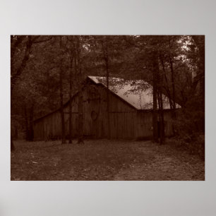 Oude tijdschuur poster