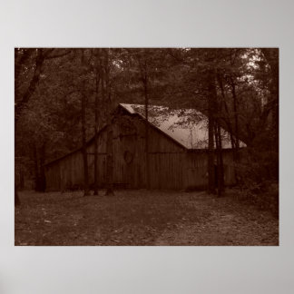 Oude tijdschuur poster