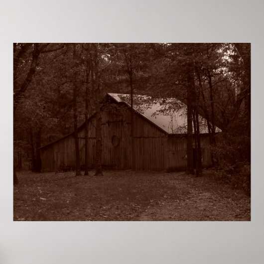 Oude tijdschuur poster (Voorkant)