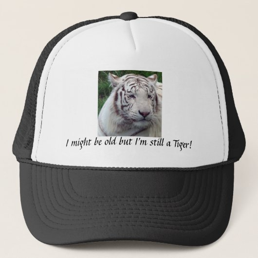 "Oude tijger" Trucker Pet (Voorkant)