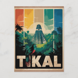 Oude Tikal Guatemala Mayan Tempel Reis Briefkaart