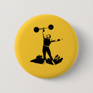 Oude Time Man Ronde Button 5,7 Cm
