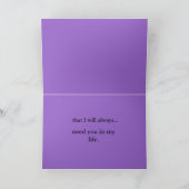 Oude TIme Paarse Roos Floral set Kaart (Binnen)