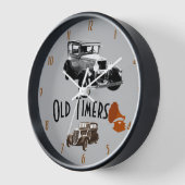 Oude Timer 1930s Style Wood Framed Clock (Hoek)