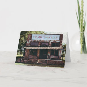 Oude Timer Old Building Birthday Kaart