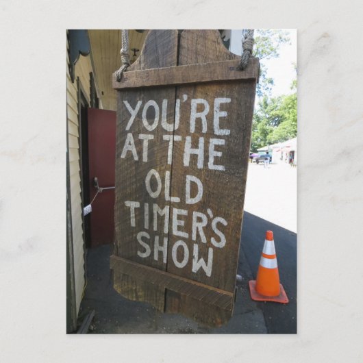 Oude timers briefkaart (Voorkant)