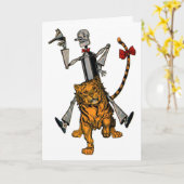 Oude Tinman en Leeuwkaart Kaart (Gele Bloem)