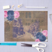 Oude tissue papier van Victoriaanse straat (Craft)