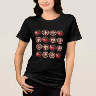 Oude Tomaat Patroon Tri-Blend Shirt