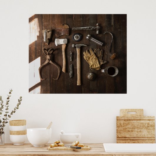 OUDE TOOLS POSTER (Keuken)