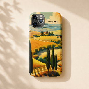 Oude Toscane Italië Reisposter Esthetiek iPhone 11 Pro Hoesje