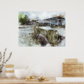 Oude Town Truck Poster (Keuken)