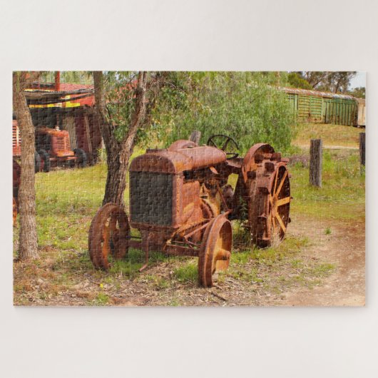 Oude tractor, Australië Legpuzzel (Horizontaal)