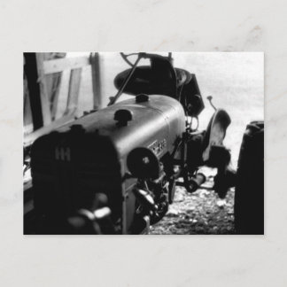 Oude tractor briefkaart