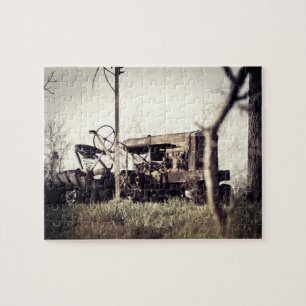 Oude tractor legpuzzel