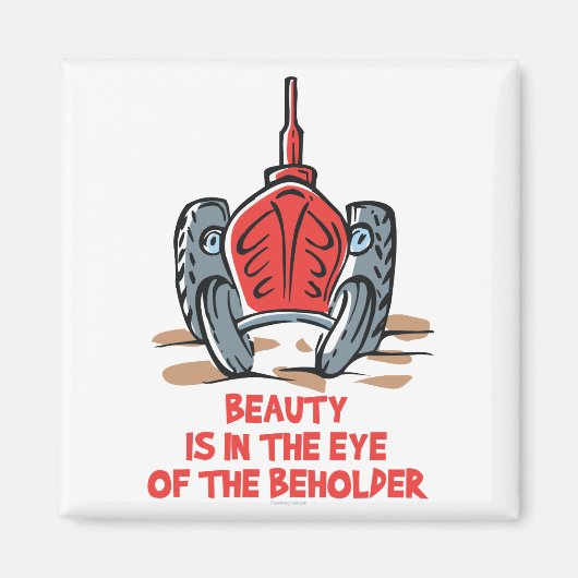 Oude tractor magneet (Voorkant)