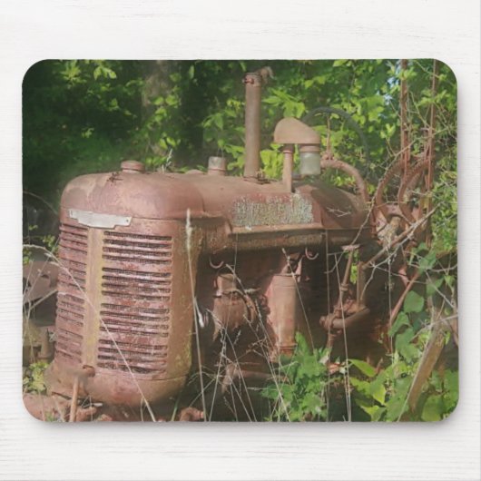 oude tractor mousepad muismat (Voorkant)