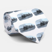 Oude tractor stroomopdrijft stropdas (Opgerold)