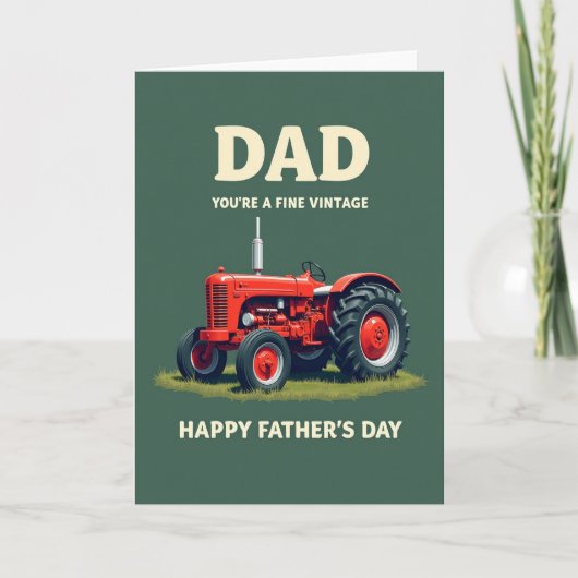 Oude Tractor Vader Kaart (Voorkant)