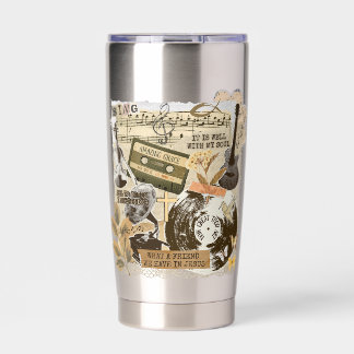 Oude traditionele christelijke hymnen liederen col geïsoleerde drinkbeker
