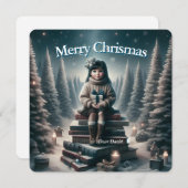 Oude traditionele kerstkaart (Voorkant / Achterkant)