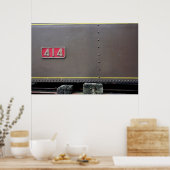 Oude Train Mastrou Ik ben klaar voor Poster. Poster (Keuken)