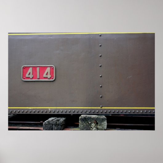 Oude Train Mastrou Ik ben klaar voor Poster. Poster (Voorkant)