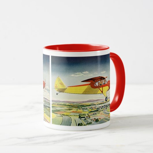 Oude Transportvliegtuigen Boven Akkers Mok (Voorkant rechts)